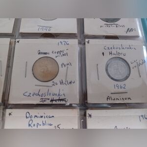 Czechoslovakia Coins 1962, 1976